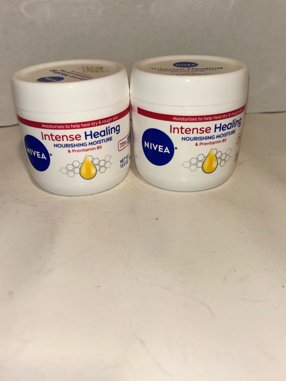 NIVEA Intense Healing Nourishing Moisture Cream - White-Bundle of 2-Sealed